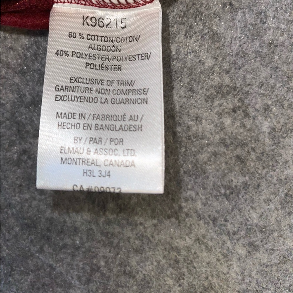 Kangol Red Crewneck Sweater with Ribbed Cuffs - Picture 7 of 8